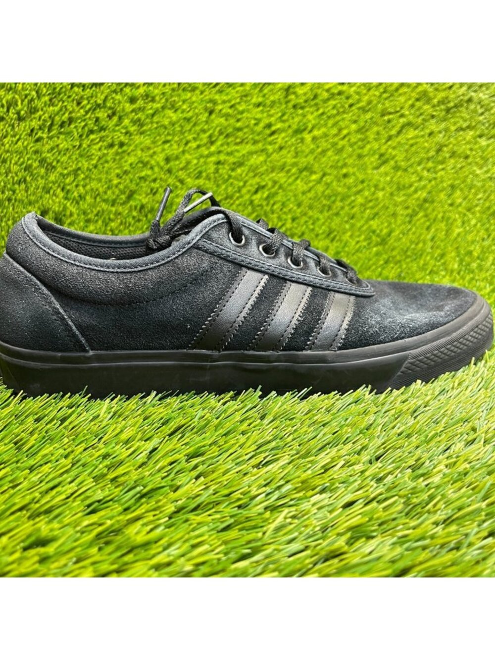 Adidas Adi Ease Mens Size 10 Black Athletic Running Walking Suede Shoes Sneakers